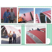 Color steel Metal Arch roof building machine